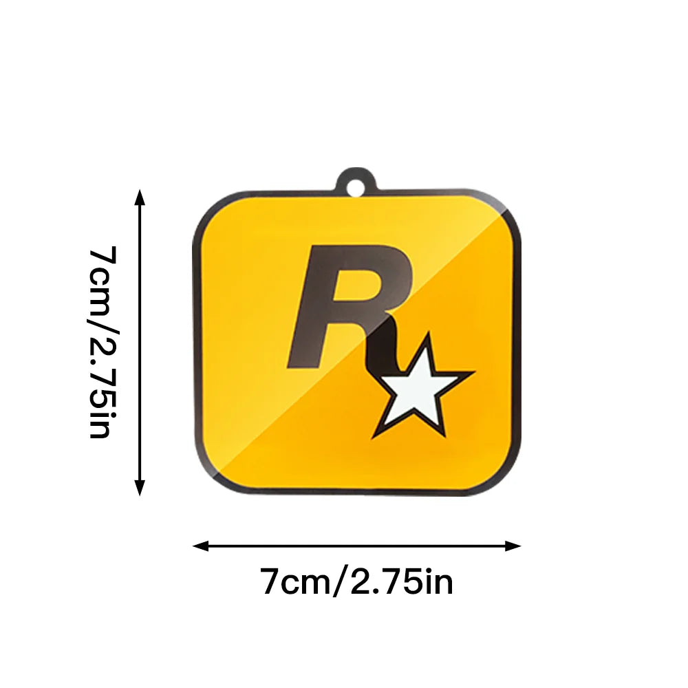 Rockstar Games R Logo Air Freshener | Vehicle Scent Accessory