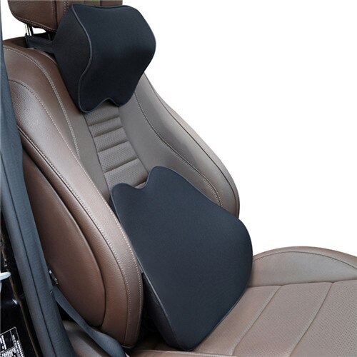 Cotton Breathable Car Neck & Back Rest Pillows | Ultimate Comfort
