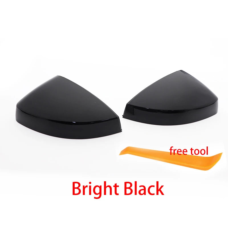 Replacement Wing Mirror Covers for Audi | Carbon Gloss Black & Silver