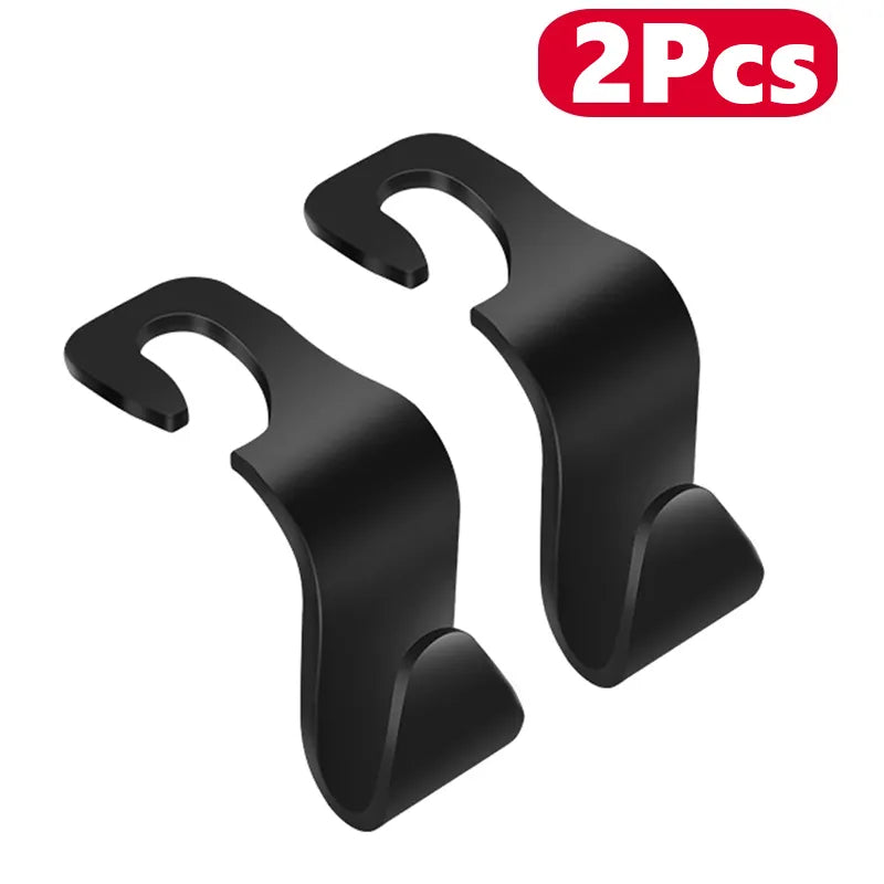 4-Pack Headrest Hooks for Car Storage