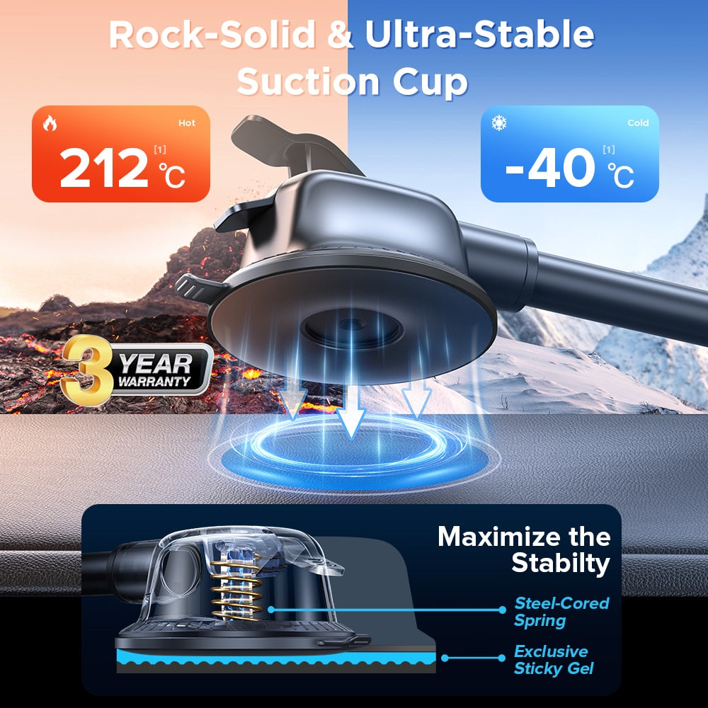 Dashboard Phone Holder for Car | 360° Flexible Long Arm