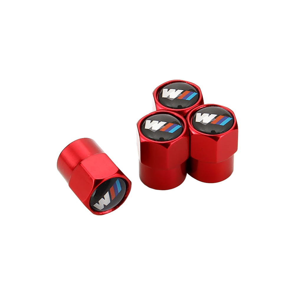4 Pcs M Power Tire Valve Caps for BMW