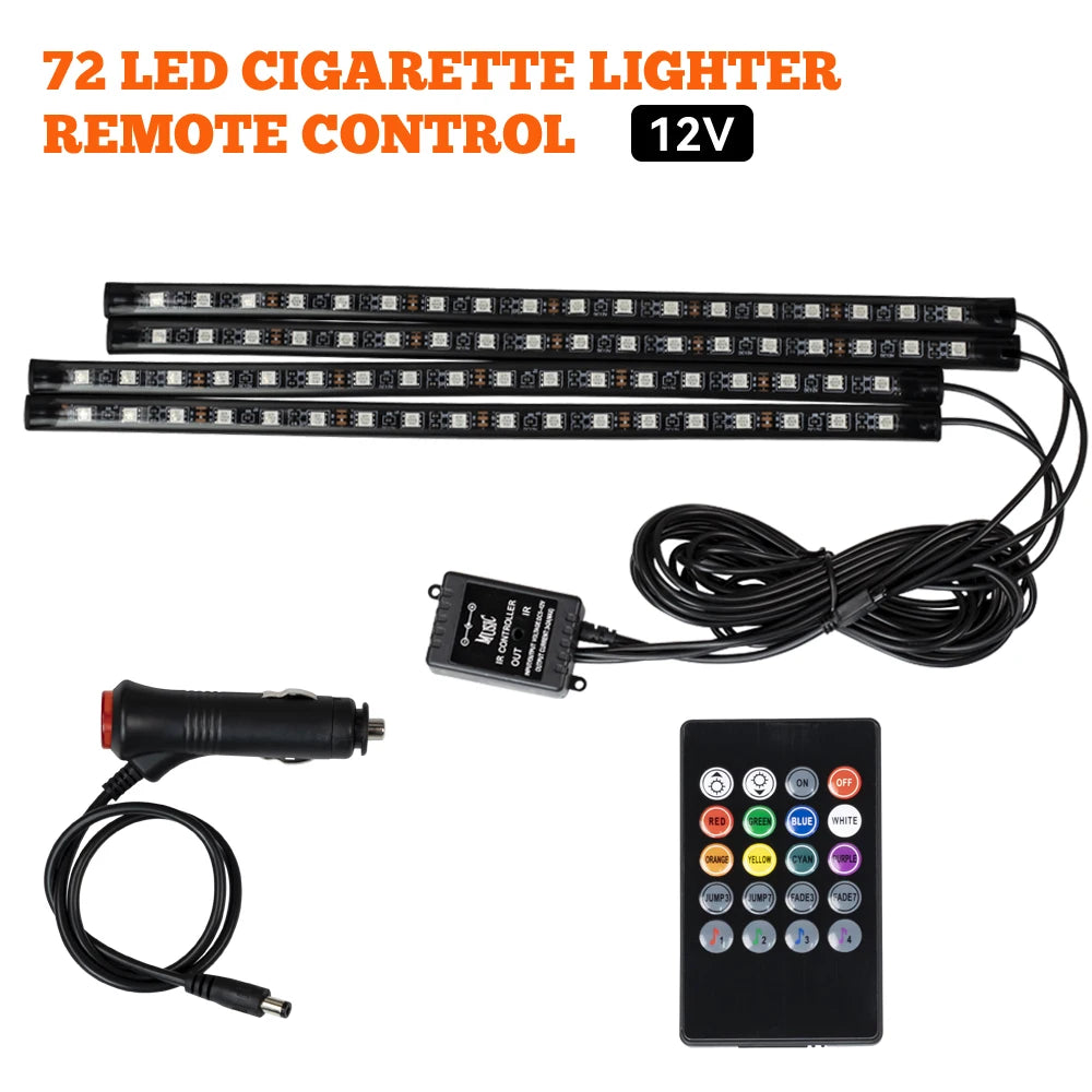 Universal Neon LED Car Interior Lights | Ambient Footwell Lighting