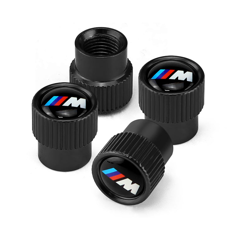 4 Pcs M Power Tire Valve Caps for BMW