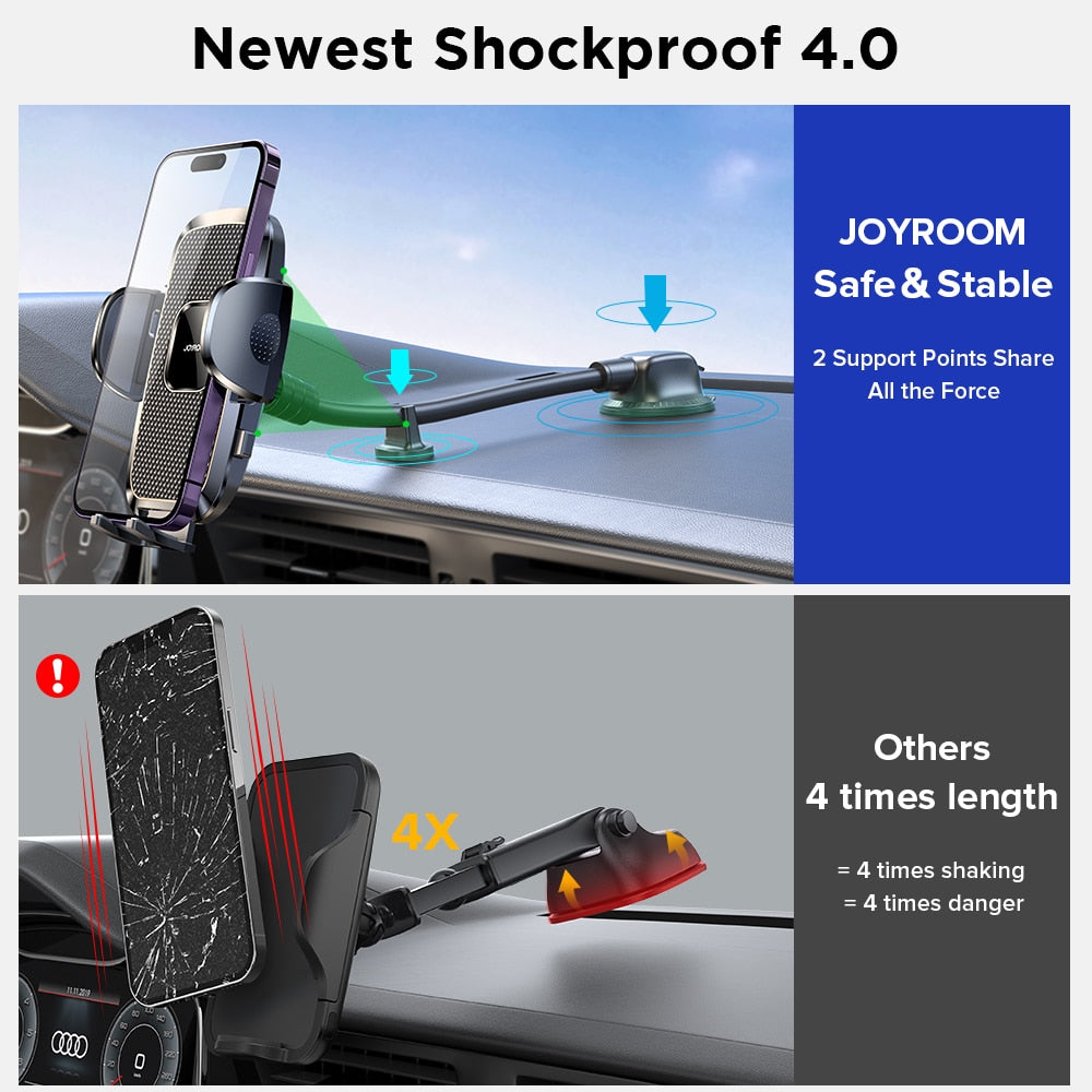 Dashboard Phone Holder for Car | 360° Flexible Long Arm