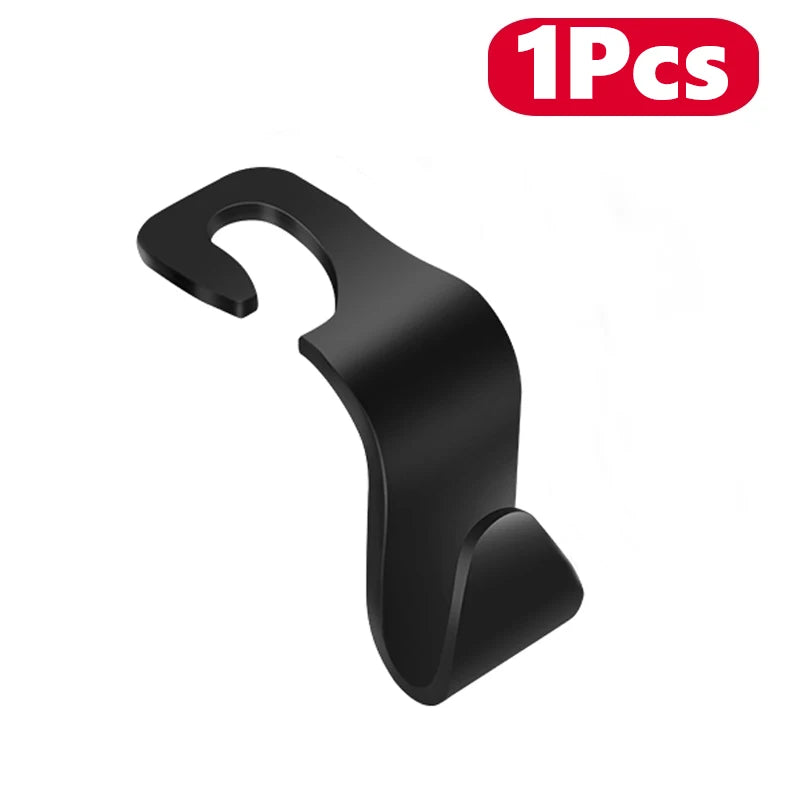 4-Pack Headrest Hooks for Car Storage