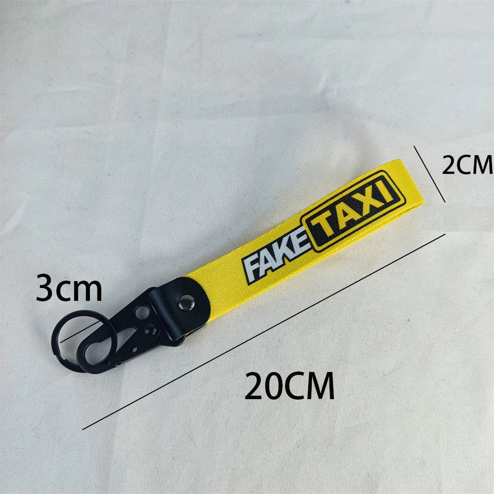 Funny Car Keychain Keyring | FAKETAXI Key Tag Gadget