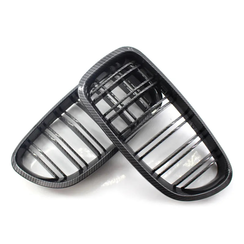 Gloss Black Carbon Style Kidney Grill for BMW 5 Series F10/F11