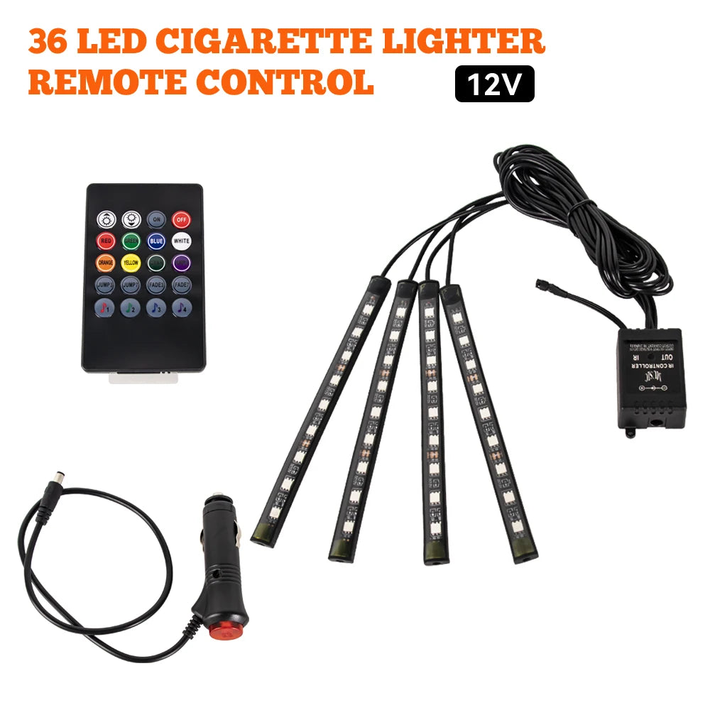 Universal Neon LED Car Interior Lights | Ambient Footwell Lighting