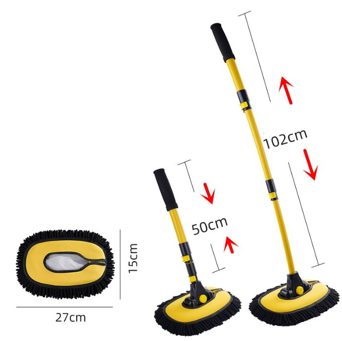 High Quality Telescopic Car Washing Brushes | 2-in-1 Microfiber Mop