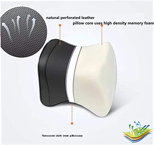 Cotton Breathable Car Neck & Back Rest Pillows | Ultimate Comfort
