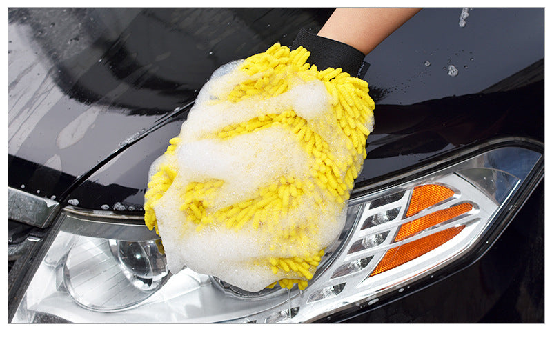 Car Wash Microfiber Chenille Gloves | Scratch-Free Wash Mitt