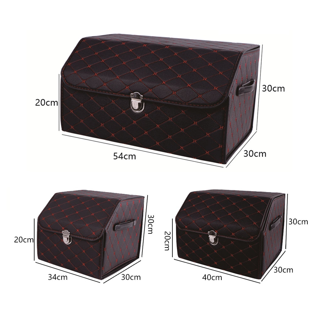 Luxury Car Trunk Storage Box | Foldable Waterproof Boot Tidy