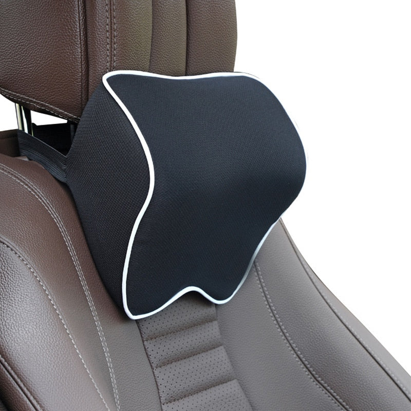 Cotton Breathable Car Neck & Back Rest Pillows | Ultimate Comfort