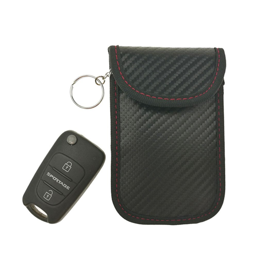 RFID Signal Block Key Ring Pouch | Anti-Theft Faraday Bag