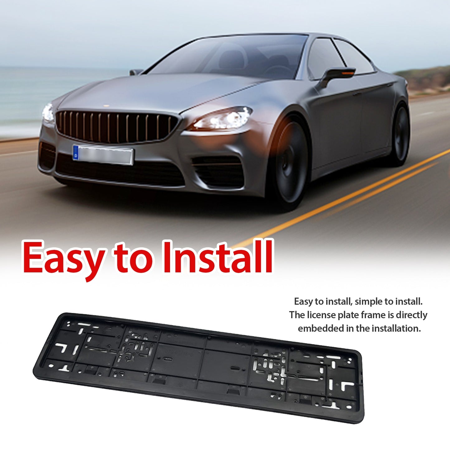 Number Plate Holder | UK/EU Standard | Secure & Durable