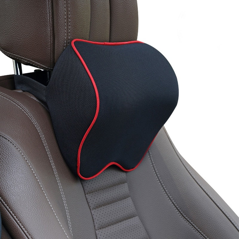 Cotton Breathable Car Neck & Back Rest Pillows | Ultimate Comfort