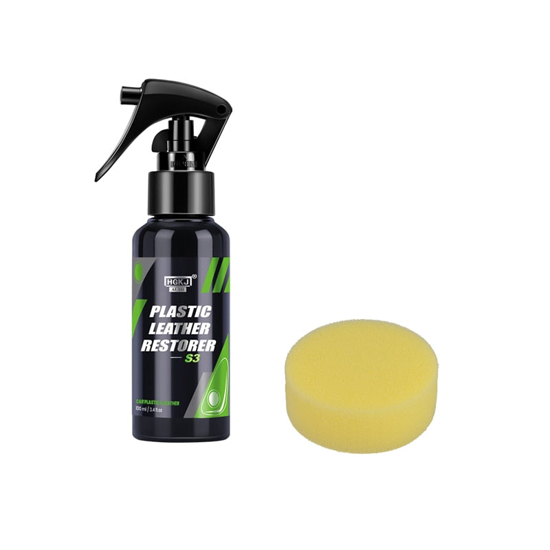 Leather & Plastic Refurbishing Coating Spray | Dashboard Cleaner