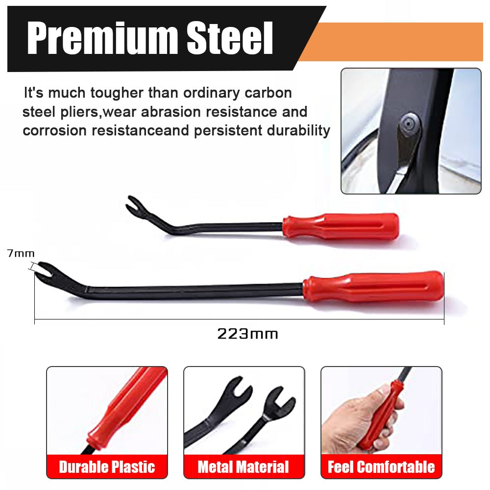 Car Trim Removal Tool Kit | Plastic Trim Tools for Panels & Clips