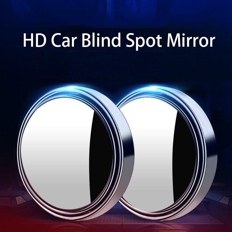 BLIND SPOT MIRRORS x2 – Cars, Vans, 360 degree, Convex, Adjustable, Waterproof, Rear View, Road Traffic Safety