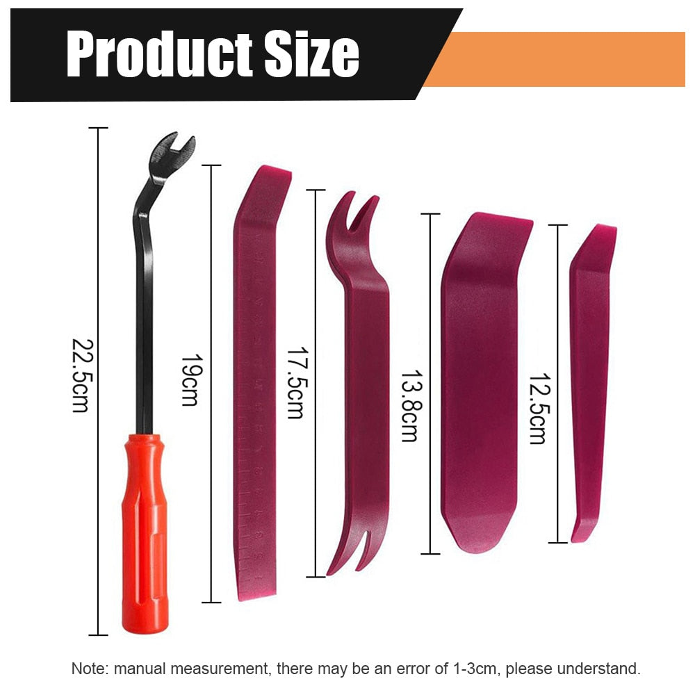 Car Trim Removal Tool Kit | Plastic Trim Tools for Panels & Clips