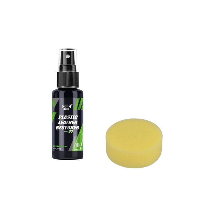 Leather & Plastic Refurbishing Coating Spray | Dashboard Cleaner