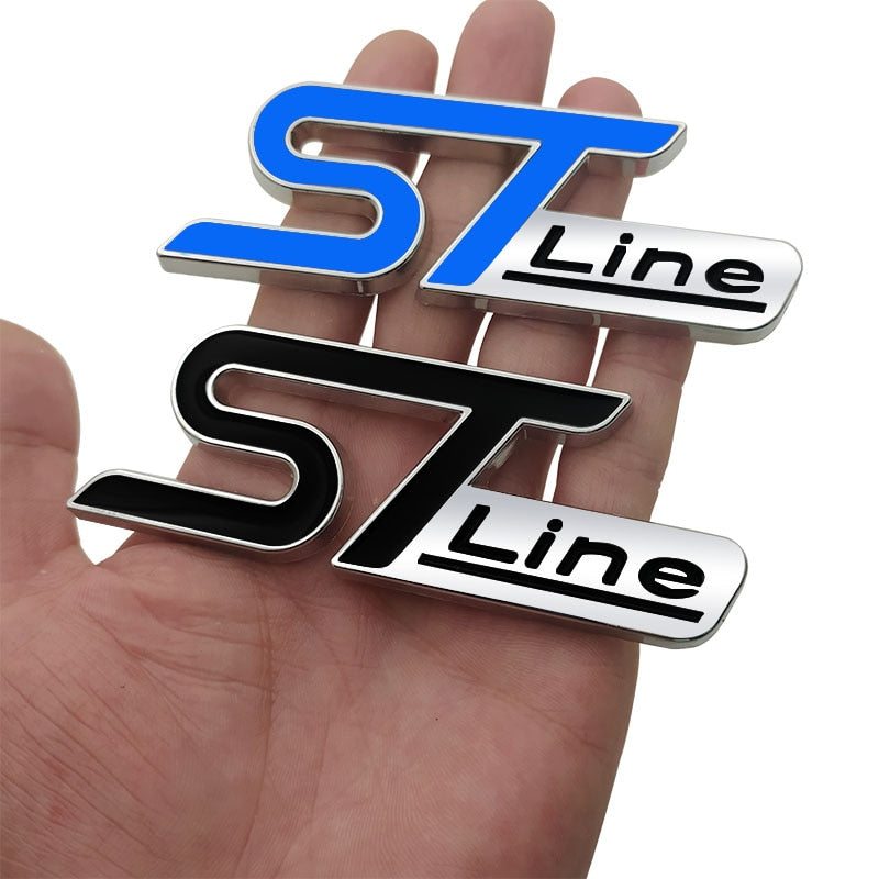 D ST Line Grille Emblem | Rear Trunk Car Badge