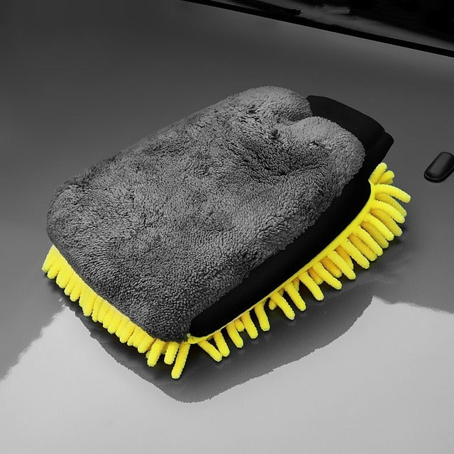 Car Wash Microfiber Chenille Gloves | Scratch-Free Wash Mitt