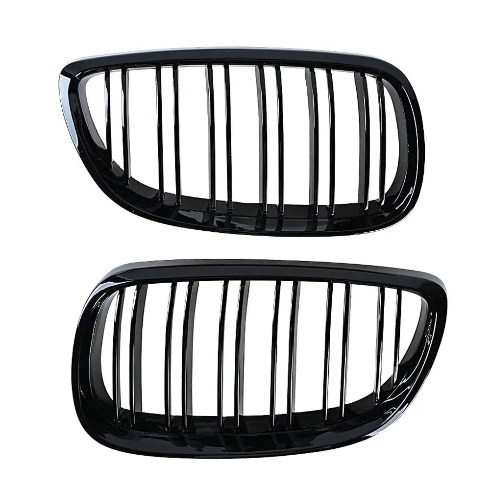 Gloss Black Kidney Grill for BMW E92 E93 M3 | Dual Slat M Style