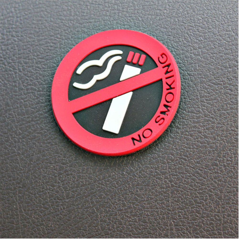 5x No Smoking Waterproof Vinyl Stickers for Car & Taxi