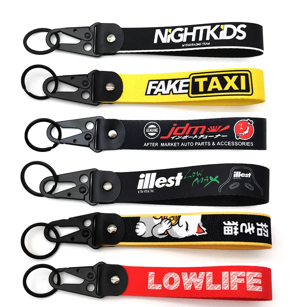 JDM Style Car Keychain | Low Life Fake Taxi Key Tag