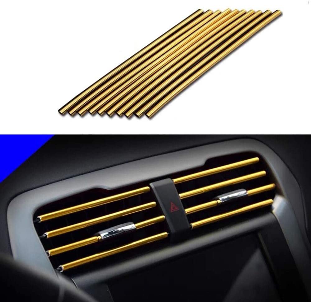 10 Pcs 20cm Car Air Conditioner Vent Trim Strips