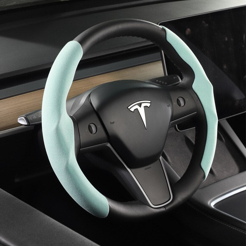 Tesla Model 3/Y Steering Wheel Cover | Anti-Slip Accessory