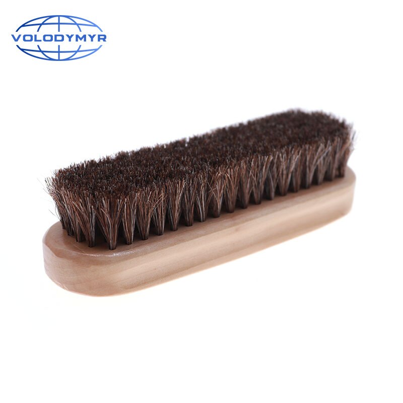 Car Wash Horsehair Wooden Brush | Soft Detailing for Leather