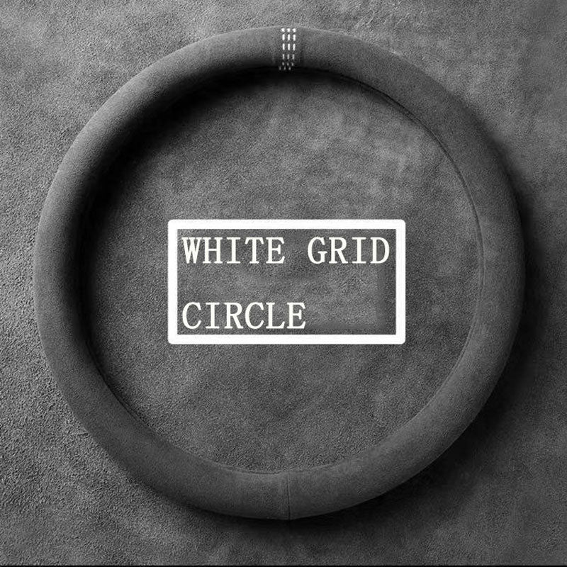 Universal Suede Leather Steering Wheel Cover | Anti-Slip 15inc