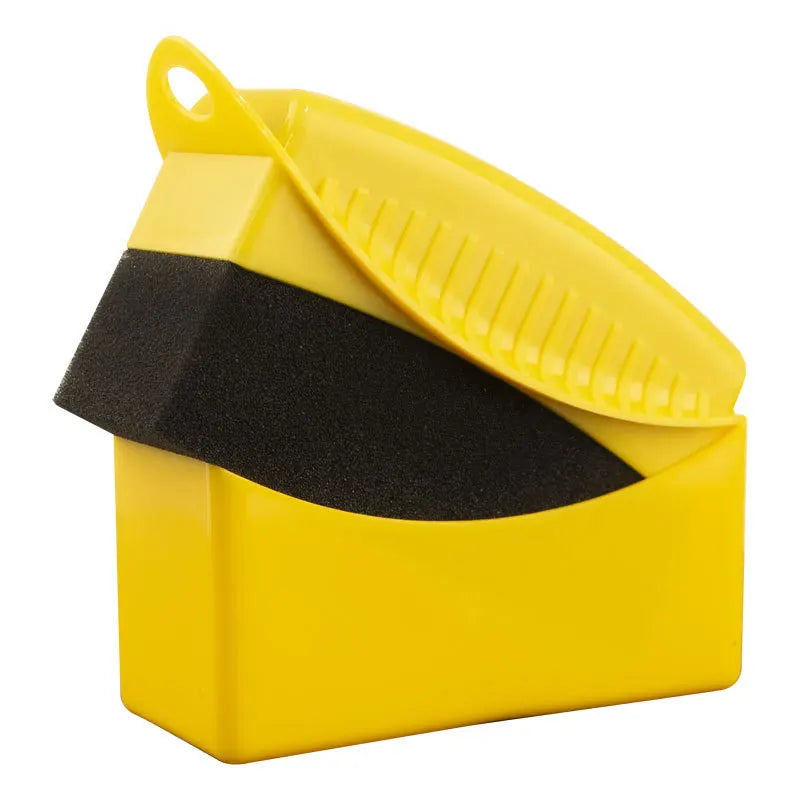 Car Tire Shine Sponge Brush with Cover | Premium Tire Dressing