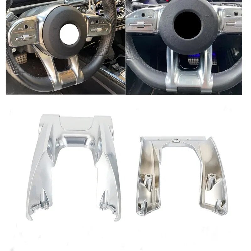 Car Steering Wheel Lower Trim Cover for Mercedes AMG Sport (2019+)