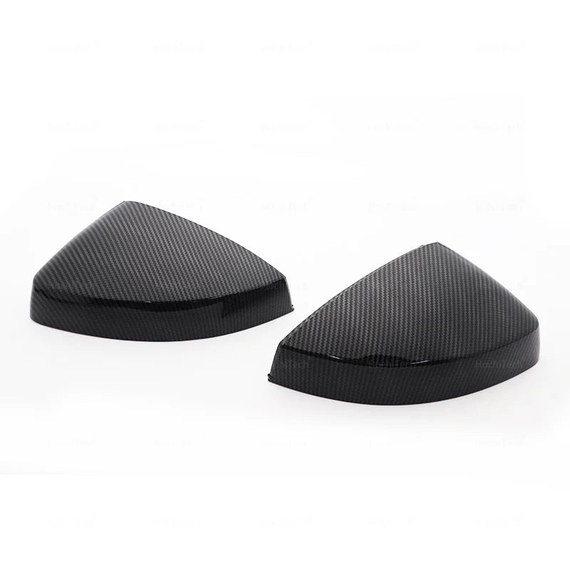 Replacement Wing Mirror Covers for Audi | Carbon Gloss Black & Silver