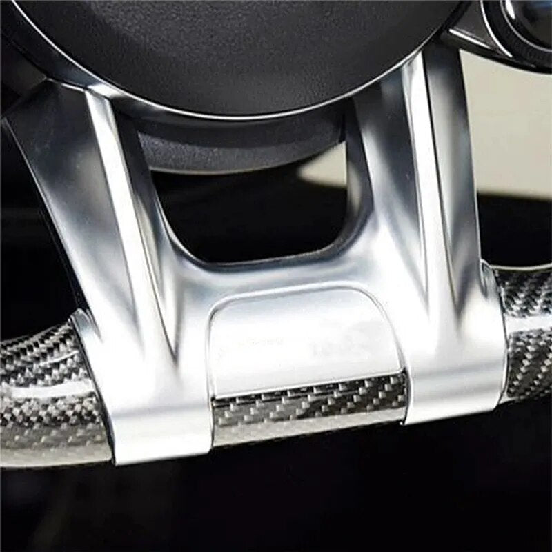 Car Steering Wheel Lower Trim Cover for Mercedes AMG Sport (2019+)