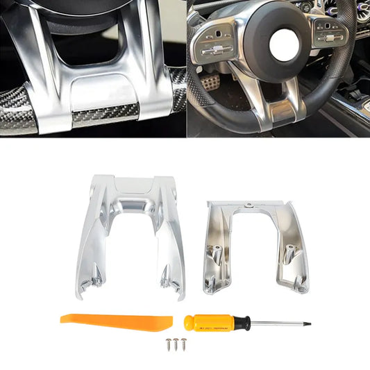 Car Steering Wheel Lower Trim Cover for Mercedes AMG Sport (2019+)