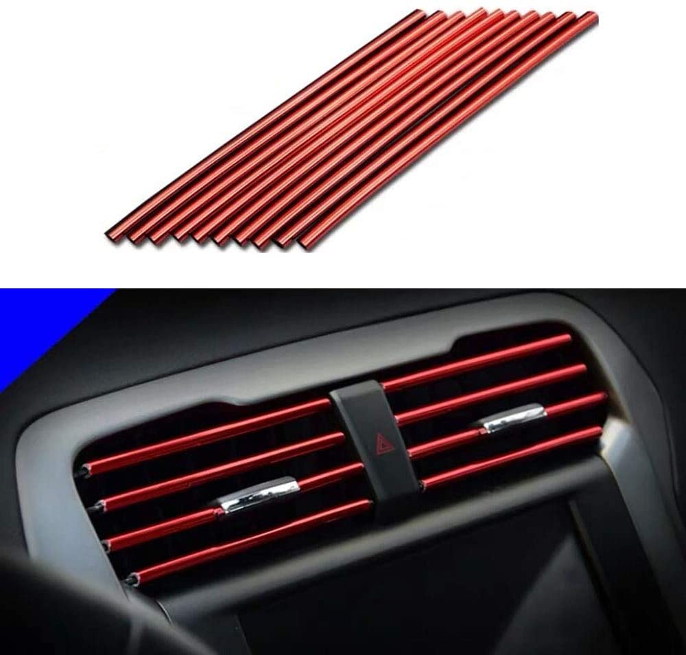 10 Pcs 20cm Car Air Conditioner Vent Trim Strips