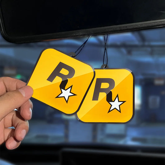 Rockstar Games R Logo Air Freshener | Vehicle Scent Accessory