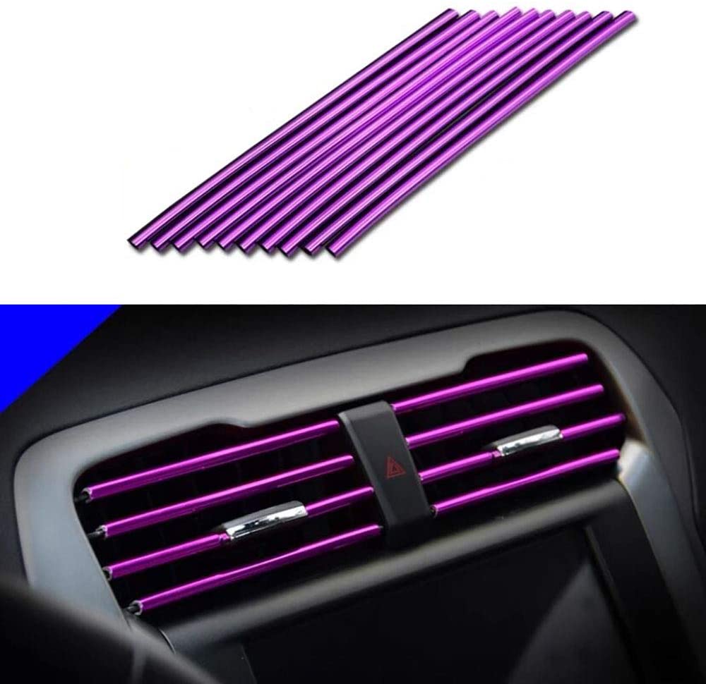 10 Pcs 20cm Car Air Conditioner Vent Trim Strips