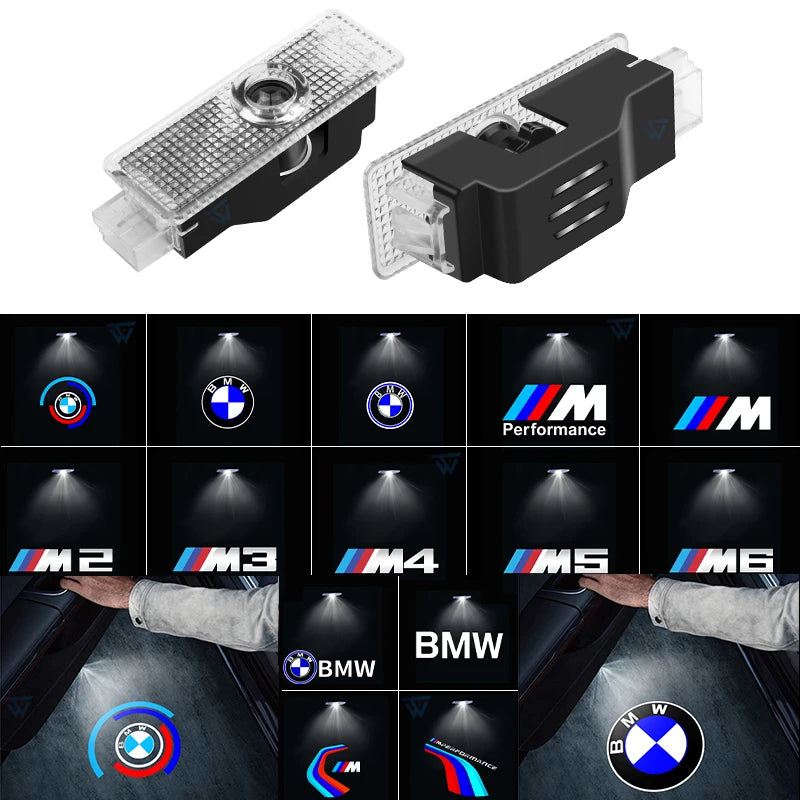 BMW DOOR LIGHTS - Welcome logo - Shadow light Projector Lamps For BMW E90 E91 E92 E93 E60 E61 F10 F07 E63 E64 F12 F13 F30 E87