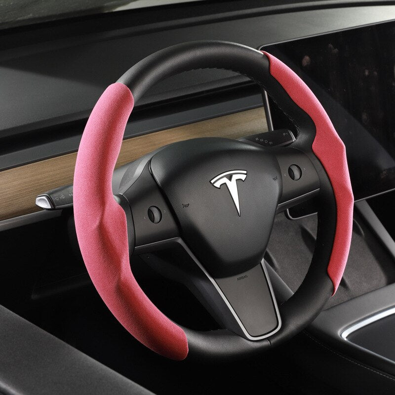 Tesla Model 3/Y Steering Wheel Cover | Anti-Slip Accessory