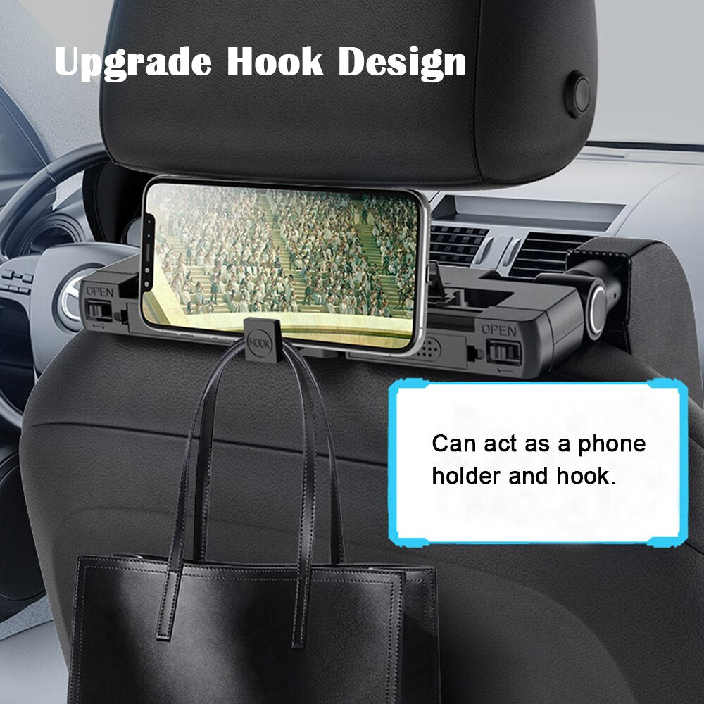 360° Adjustable Car Headrest Pillow – Neck Support for Travel