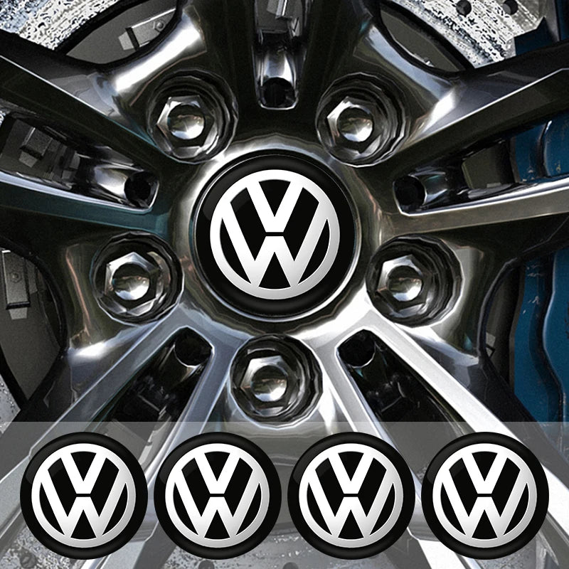 4 Pcs 56mm/64mm Car Wheel Centre Hub Cap Badges