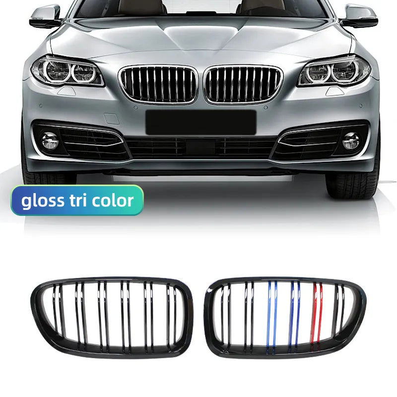 Gloss Black Carbon Style Kidney Grill for BMW 5 Series F10/F11