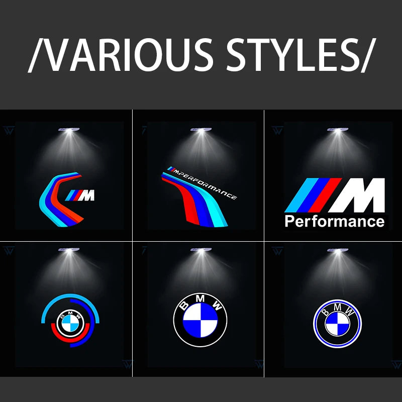 BMW DOOR LIGHTS - Welcome logo - Shadow light Projector Lamps For BMW E90 E91 E92 E93 E60 E61 F10 F07 E63 E64 F12 F13 F30 E87