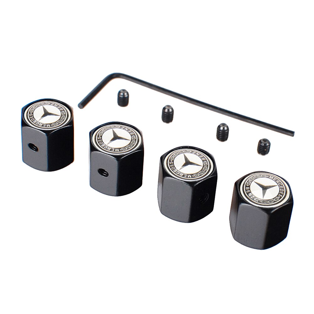 4 Pcs Mercedes AMG Tire Valve Caps for All-Class Models